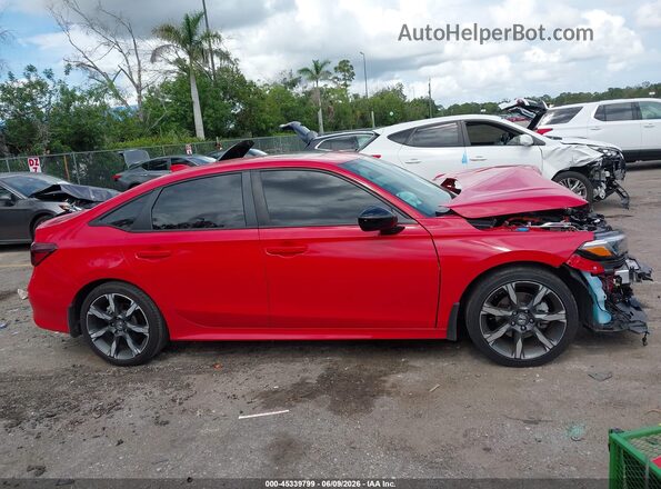 2HGFE4F81SH304969 2025 HONDA CIVIC Red Вид задньої частини салону