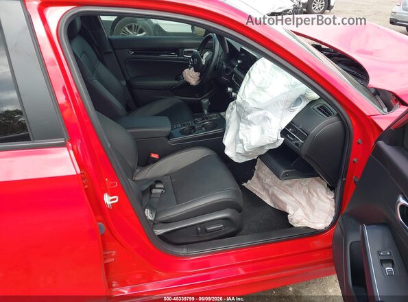 2HGFE4F81SH304969 2025 HONDA CIVIC Red Вид салону спереду
