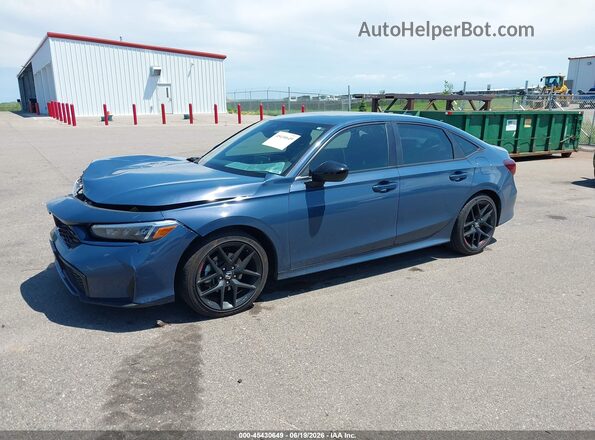 2HGFE4F81SH314112 2025 HONDA CIVIC Blue წინა მარცხენა ხედი სამი მეოთხედიდან
