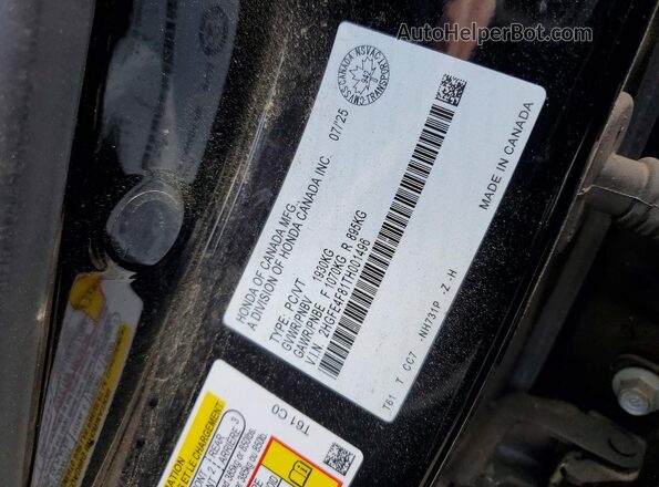 2HGFE4F81TH001496 2026 HONDA CIVIC Black 