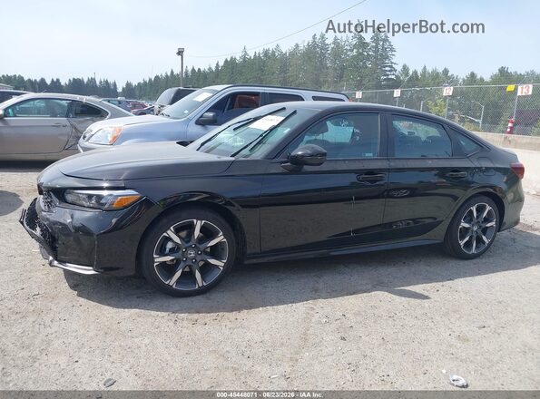 2HGFE4F81TH345359 2026 HONDA CIVIC HYBRID Black Սալոնի 360 աստիճան տեսք