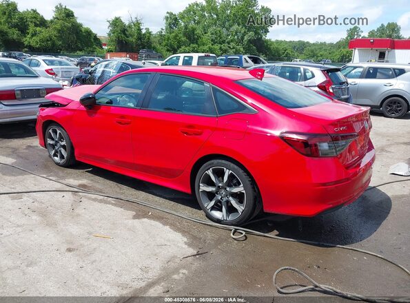 2HGFE4F82SH336345 2025 HONDA CIVIC HYBRID Red Հետևի ձախ