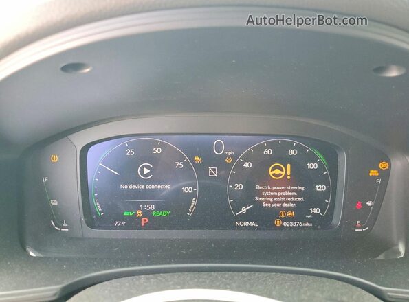 2HGFE4F83SH306108 2025 HONDA CIVIC Черный Вид щитка приборов