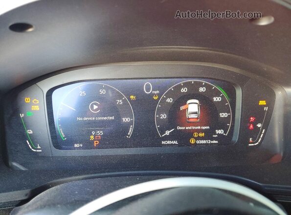 2HGFE4F83SH310319 2025 HONDA CIVIC Red Instrument cluster view