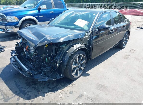 2HGFE4F83SH321580 2025 HONDA CIVIC Black Առջևի ձախ երեք քառորդ տեսարան