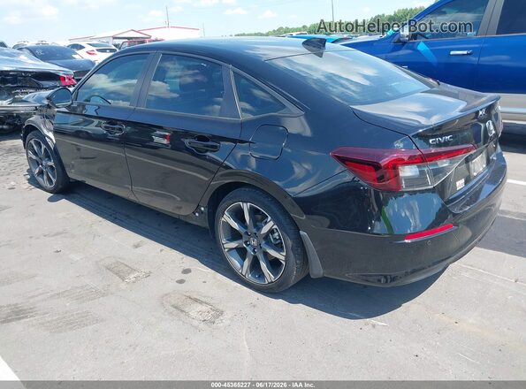2HGFE4F83SH321580 2025 HONDA CIVIC Black Հետևի ձախ