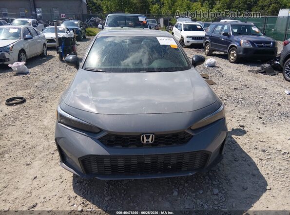 2HGFE4F84SH304478 2025 HONDA CIVIC Gray Вид щитка приладів