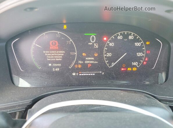 2HGFE4F84SH336573 2025 HONDA CIVIC Gray ხელსაწყოთა პანელის ხედი
