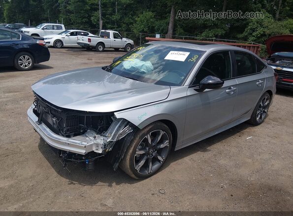 2HGFE4F85SH316185 2025 HONDA CIVIC HYBRID Silver Передня ліва чверть