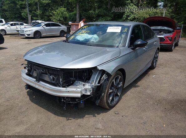 2HGFE4F85SH316185 2025 HONDA CIVIC HYBRID Silver Вид спереду