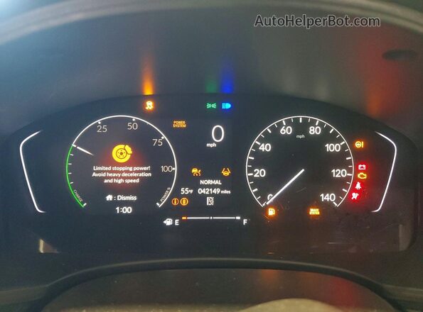 2HGFE4F86SH353777 2025 HONDA CIVIC Gray Instrument cluster view