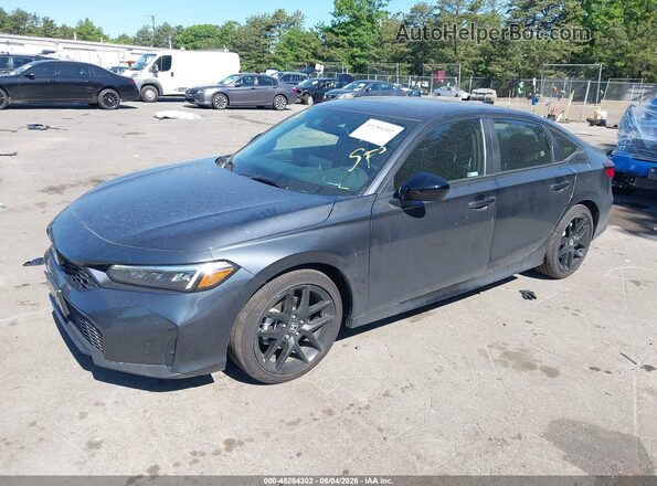 2HGFE4F86TH320313 2026 HONDA CIVIC Gray Առջևի ձախ երեք քառորդ տեսարան