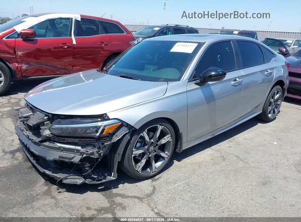 2HGFE4F87SH337359 2025 HONDA CIVIC Silver Առջևի ձախ երեք քառորդ տեսարան