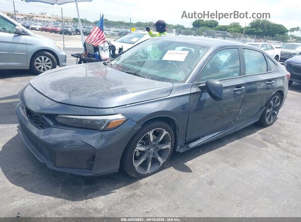 2HGFE4F87SH341363 2025 HONDA CIVIC Gray Передня ліва чверть
