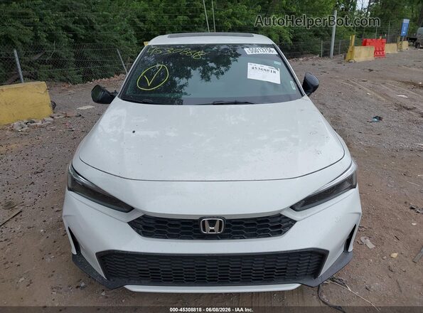 2HGFE4F87SH352637 2025 HONDA CIVIC White Widok zestawu wskaźników
