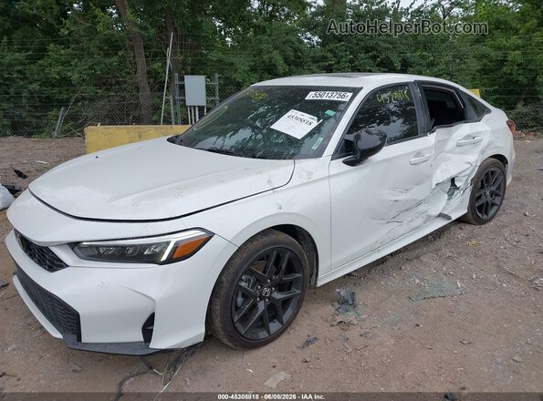2HGFE4F87SH352637 2025 HONDA CIVIC White Widok z przodu