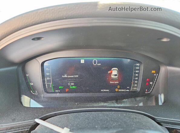 2HGFE4F88SH345406 2025 HONDA CIVIC Silver Widok zestawu wskaźników