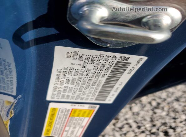2HGFE4F88TH320474 2026 HONDA CIVIC Blue Vista de la etiqueta del VIN