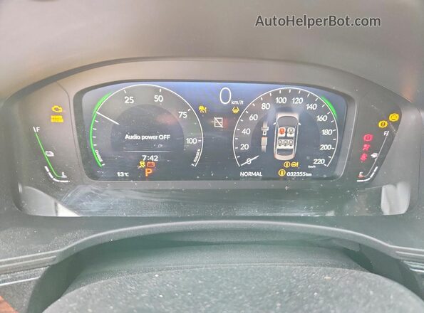 2HGFE4F8XSH008459 2025 HONDA CIVIC Black Widok zestawu wskaźników