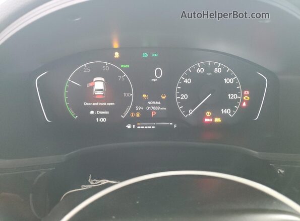 2HGFE4F8XSH313248 2025 HONDA CIVIC Gray ხელსაწყოთა პანელის ხედი