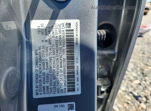 2HGFE4F8XSH321088 2025 HONDA CIVIC Silver 