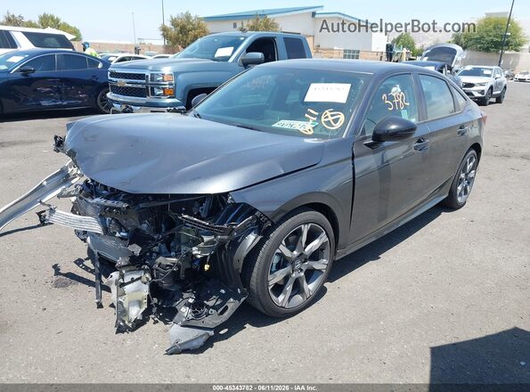 2HGFE4F8XTH328575 2026 HONDA CIVIC Black Առջևի ձախ երեք քառորդ տեսարան
