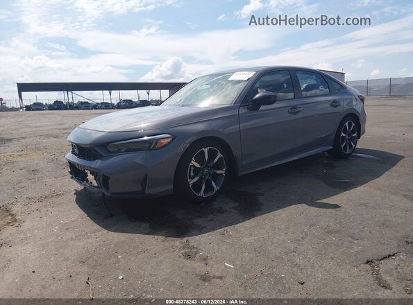 2HGFE4F8XTH338572 2026 HONDA CIVIC Gray Передня ліва чверть