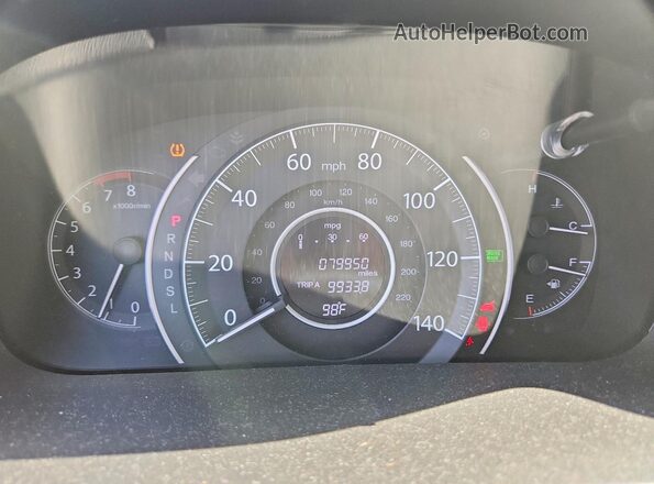 2HKRM3H36GH558525 2016 HONDA CR-V Silver Vista del cuadro de instrumentos