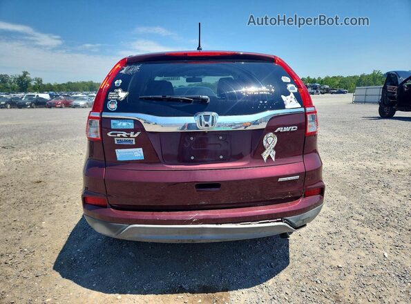 2HKRM4H44GH679357 2016 HONDA CR-V Burgundy Вид ззаду
