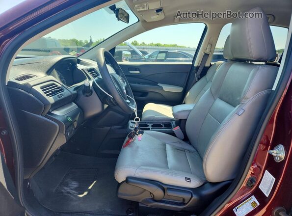 2HKRM4H44GH679357 2016 HONDA CR-V Burgundy Вид салону спереду