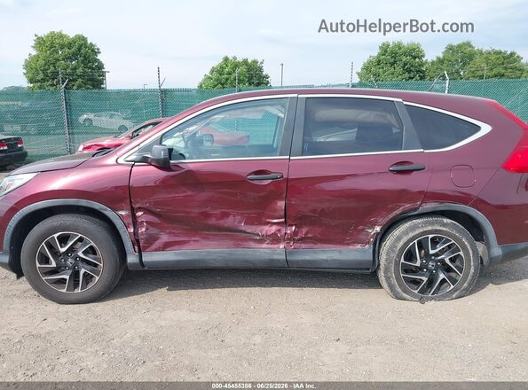 2HKRM4H46GH637384 2016 HONDA CR-V Burgundy Widok z przodu
