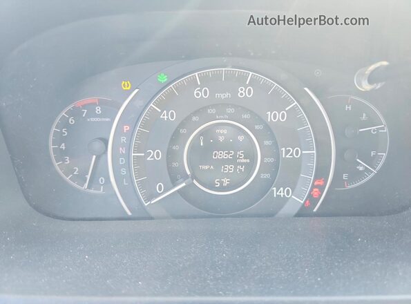 2HKRM4H52GH640324 2016 HONDA CR-V Blue ხელსაწყოთა პანელის ხედი