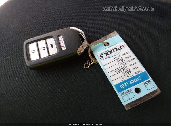 2HKRM4H59GH608177 2016 HONDA CR-V Синий Вид панели приборов