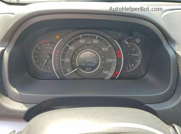 2HKRM4H59GH654107 2016 HONDA CR-V Charcoal ხელსაწყოთა პანელის ხედი