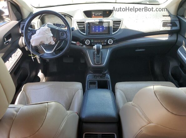 2HKRM4H75GH667633 2016 HONDA CR-V Blue Dashboard view