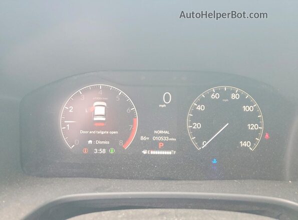 2HKRS3H24RH312802 2024 HONDA CR-V Charcoal Սարքավորումների վահանակի տեսք
