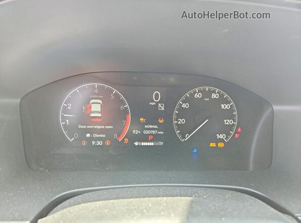 2HKRS3H24SH325670 2025 HONDA CR-V Gray Widok zestawu wskaźników