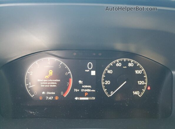 2HKRS3H41SH318967 2025 HONDA CR-V Blue Vista del cuadro de instrumentos