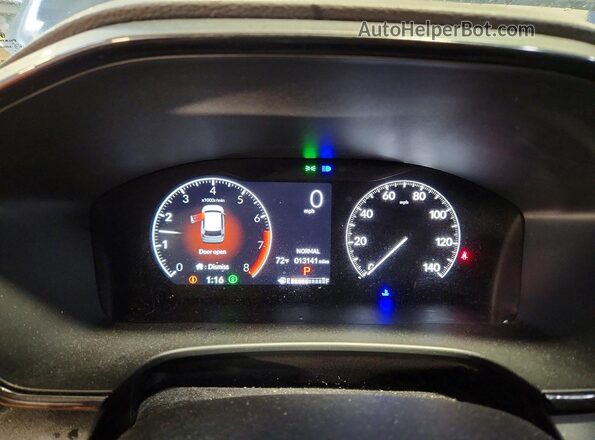 2HKRS4H29PH417757 2023 HONDA CR-V Gray ხელსაწყოთა პანელის ხედი