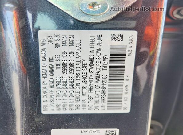 2HKRS4H48PH426435 2023 HONDA CR-V Gray 