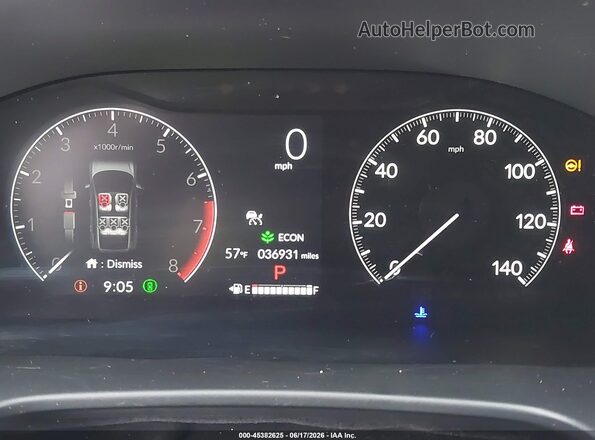 2HKRS4H48RH474326 2024 HONDA CR-V Серый Вид задних сидений
