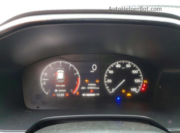 2HKRS4H72SH484348 2025 HONDA CR-V Black Սարքավորումների վահանակի տեսք