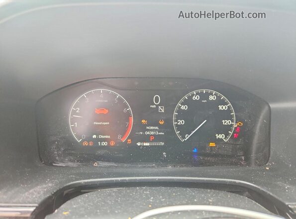 2HKRS4H74RH402162 2024 HONDA CR-V Red Instrument cluster view