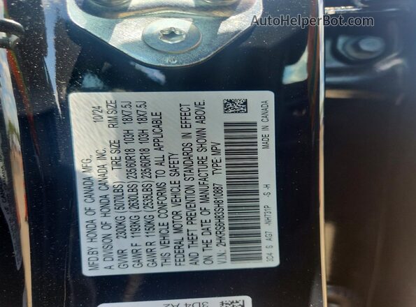 2HKRS6H83SH810887 2025 HONDA CR-V Black 