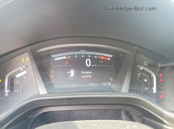 2HKRW1H24MH001050 2021 HONDA CR-V Gray Вид щитка приладів