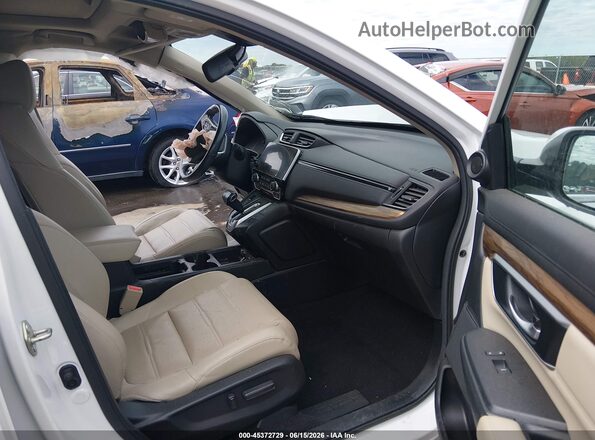 2HKRW1H82KH509812 2019 HONDA CR-V Белый Вид салона спереди