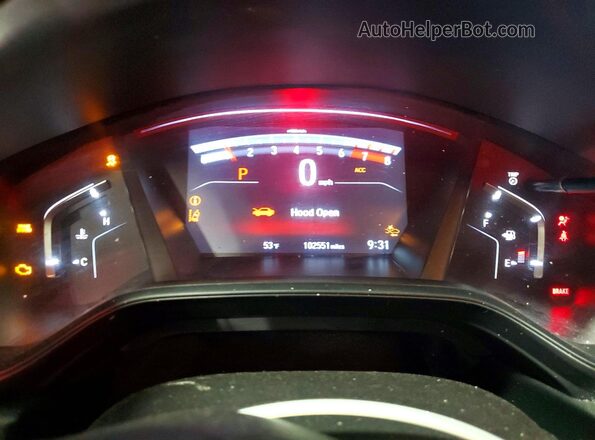 2HKRW2H23LH656174 2020 HONDA CR-V Красный Вид щитка приборов
