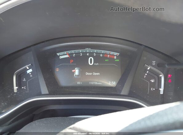 2HKRW2H50HH640046 2017 HONDA CR-V White Vista de los asientos traseros