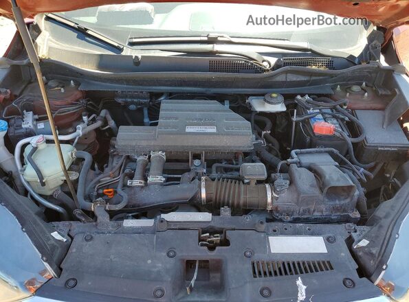 2HKRW2H50JH663574 2018 HONDA CR-V Red Rear interior view