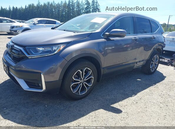 2HKRW2H51MH652989 2021 HONDA CR-V Gray Առջևի ձախ երեք քառորդ տեսարան